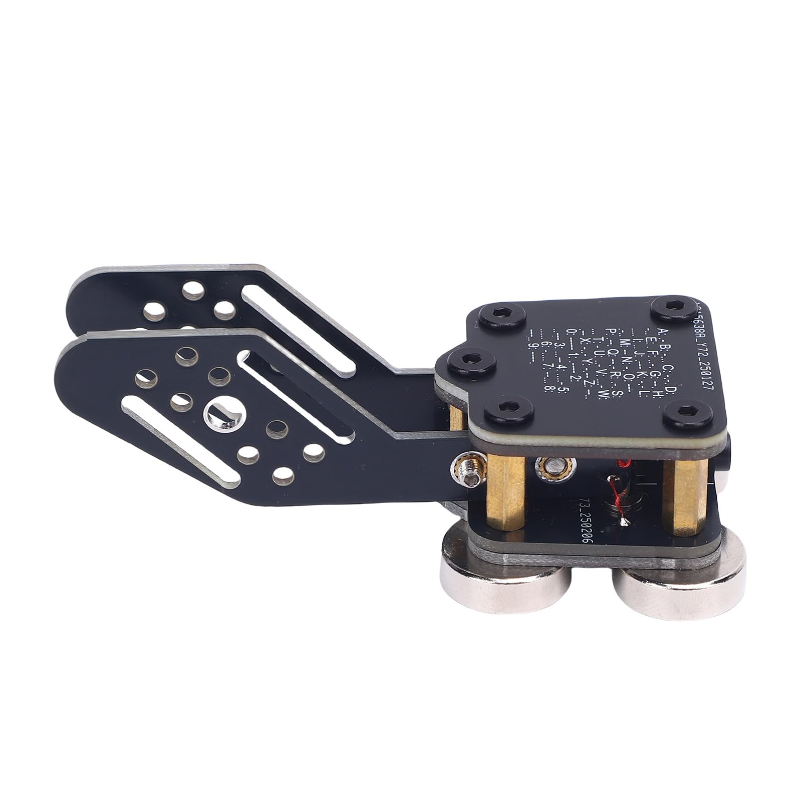 Morse Code Keyer Double Paddle CW Automatische PCB 4 ND Magnettrainer USB -Schnittstelle Morse Key für HAM -Funkbetrieb