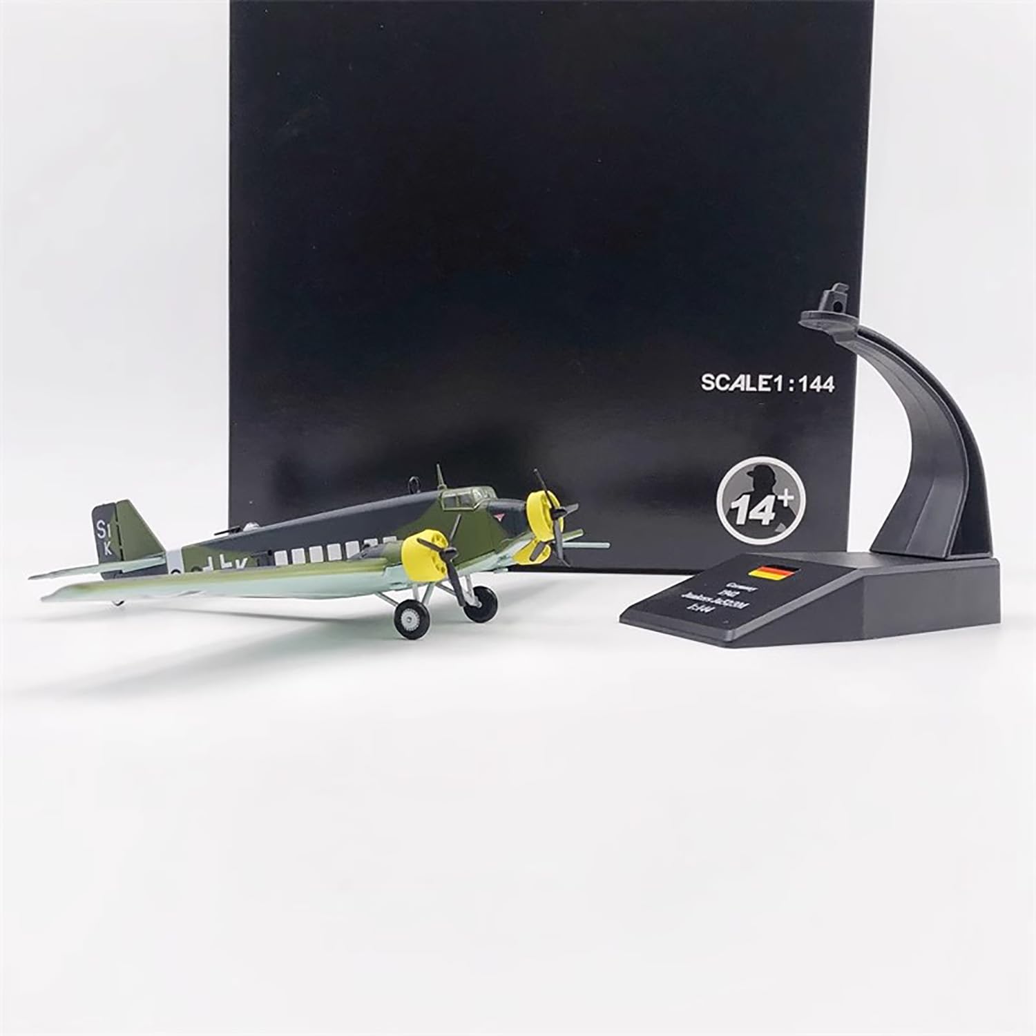 Ju 52 航空機 ダイキャスト Amazon.co.jp: AZIZAT 1:144 Ju52航空機金属戦闘機モデルダイキャスト