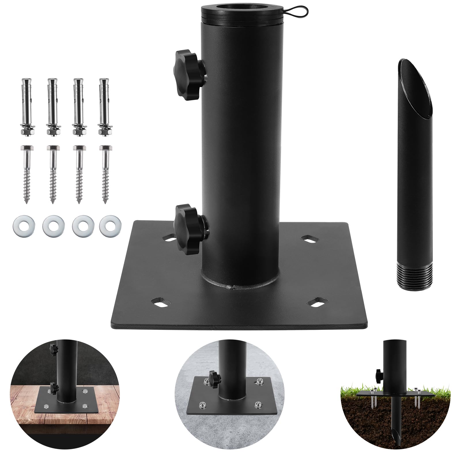 Amazon.com : Lalafancy Bolt Down Patio Umbrella Base