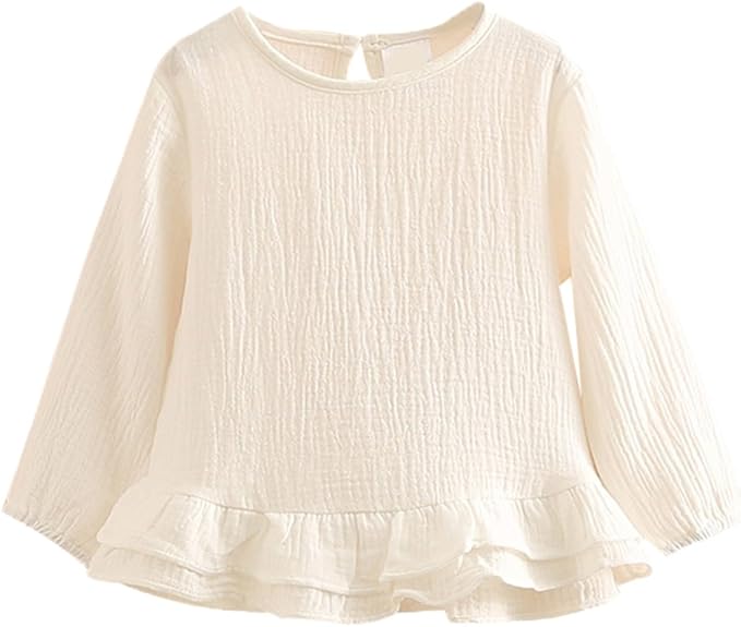 Colorful Childhood Little Girls Ruffle T Shirt Princess
