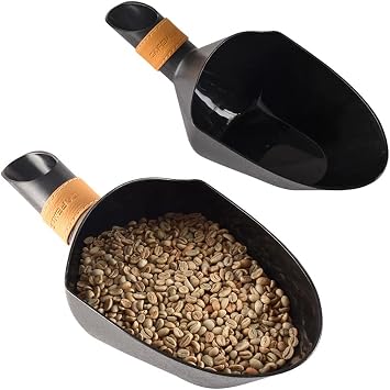 CAFEMASY Coffee Bean Shovel Scoop Capacity of 1KG &2KG Green Coffee Beans