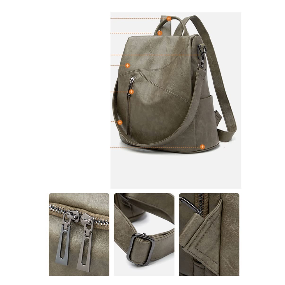 Damskie Torby Na Laptopa Ze Skóry Bydlęcej, Plecaki Ze Skóry Naturalnej, Modne, Torby Podróżne, Bagaż, Torby Podróżne, Portfele, Codzienne Plecaki,Zielony