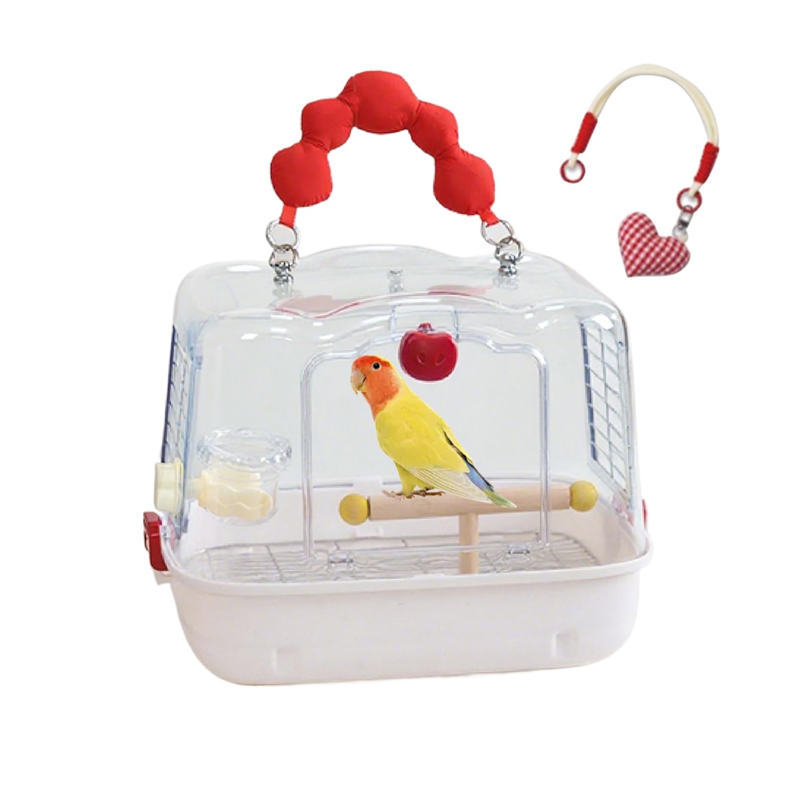 Jaula de Viaje para Aves Transportín Ligero para Loros | Bolsa Para Transportar Aves Con Soporte Para Cacatúas Ninfa y Periquitos en Aventuras al Aire Libre, Paseos y Salidas