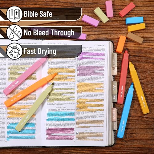 image for Mr. Pen Aesthetic Highlighters - 8 pcs, Chisel Tip, Warm Colors, Cute 