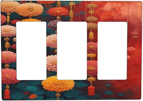 Miniatura 37 de Cubiertas Decorativas de Arte para Interruptores de Luz, Hojas de Otoño, Placa de Pared de Palanca Individual, Cubierta Decorativa de Interruptor,