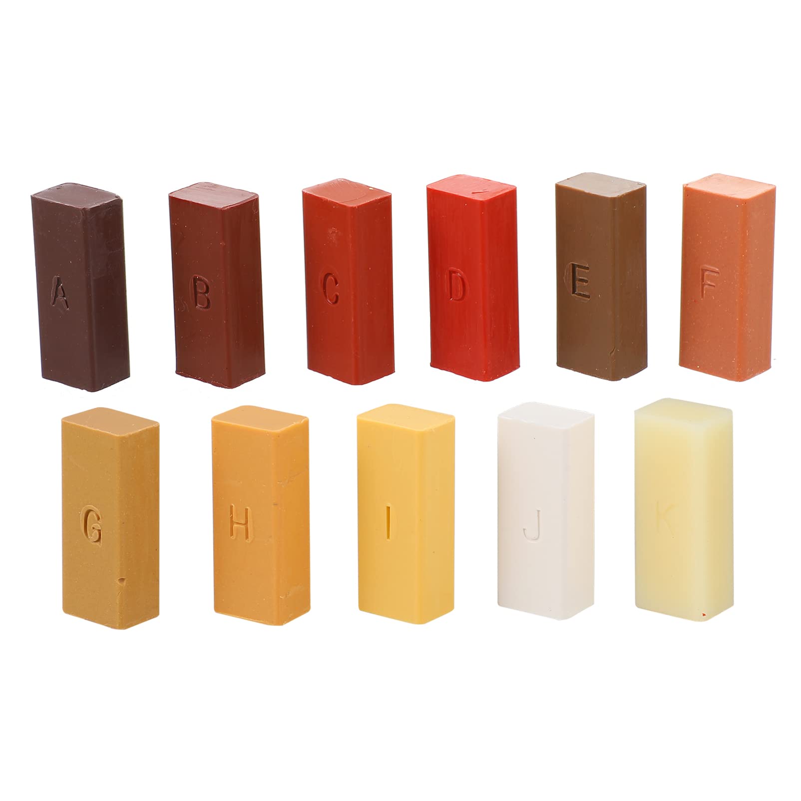 Mikinona Kit per Riparazione Legno Cera di Paraffina per Mobili e Pavimenti, Copertura Imperfezioni e Riparazione Bordi Consumati, Set