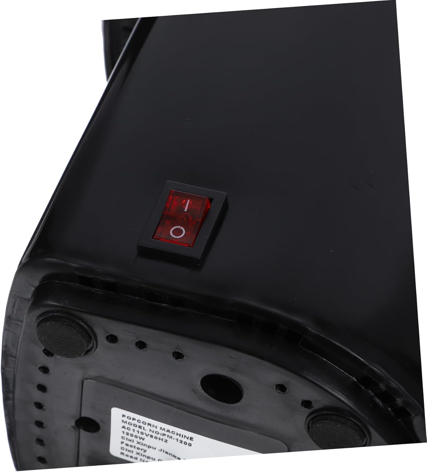 VOSAREA 110v Small Popcorn Machine Hot Air Popcorn Popper Maker Electric Snack Maker Air Popper Butter for Movie Home Gatherings