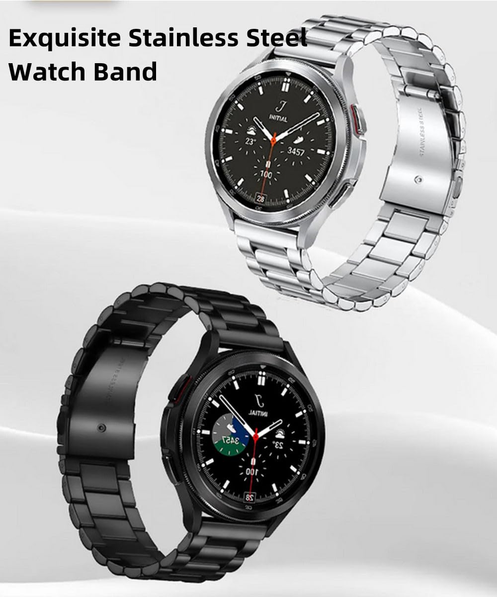 Correa de Reloj Acero Inoxidable Metal Correa Pulsera de Metal 18mm 20mm 21mm 22mm 24mm con Liberación Rápida Correa inteligente Para Hombres y Mujeres
