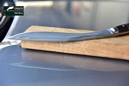 Miniatura 6 de GK&CO. Kukri House Auténtico Kukrikhukuri  Auténtico 10 pulgadas 3 Chirra (3 más completos) La Bestia, mango de madera de espiga completa, funda de