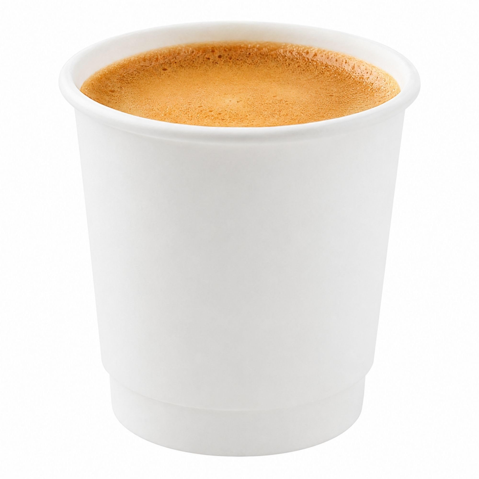 Restaurantware 4 Ounce Paper Cups, Pack of 25 Double Wall Disposable – Leakproof, Recyclable, White Paper Insulated Hot Beverage Cups, with Matching Lids Available for Purchase Separately