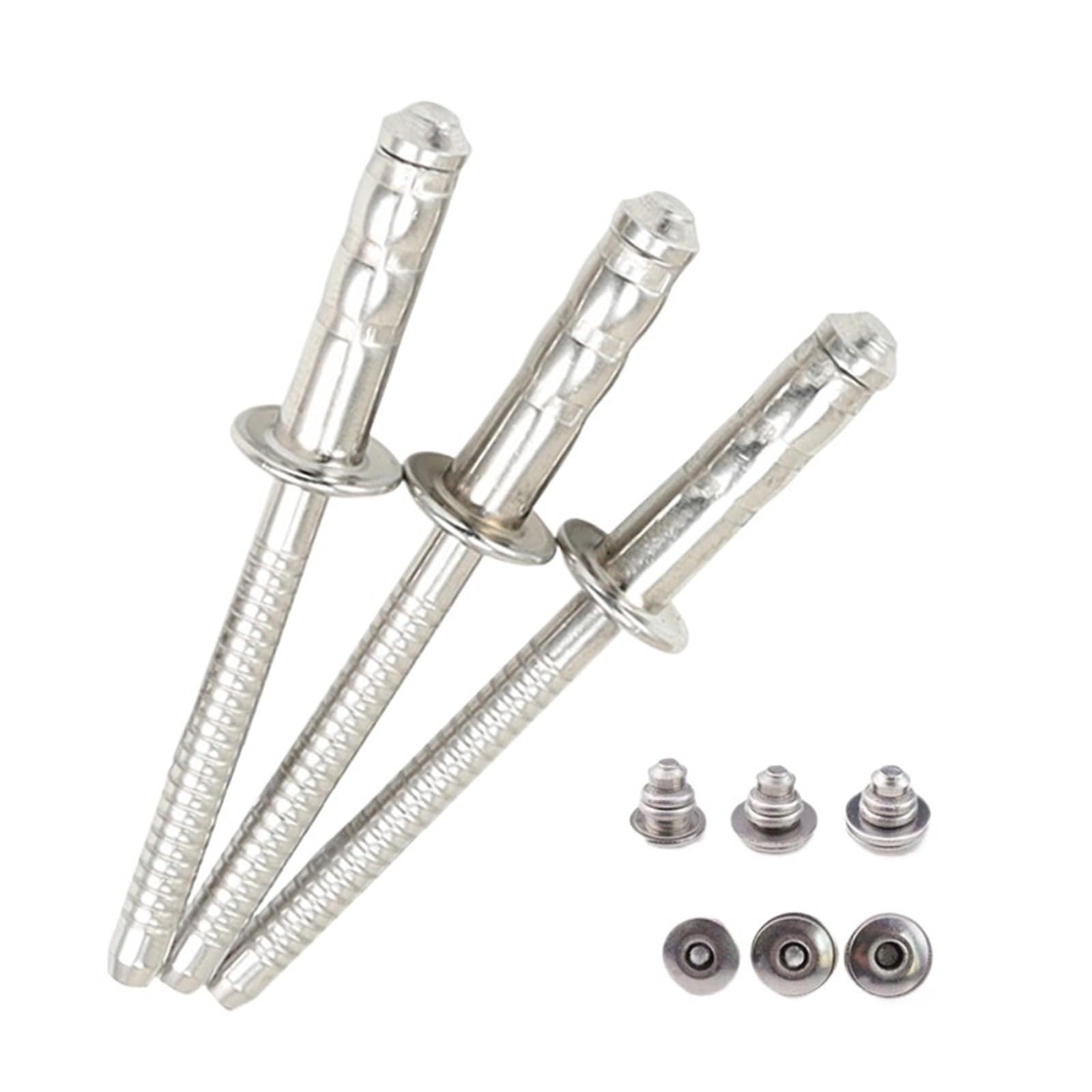 30/50pcs Stainless Steel Strength Blind Rivet Multi-grip Capability Large Side Bearing Area