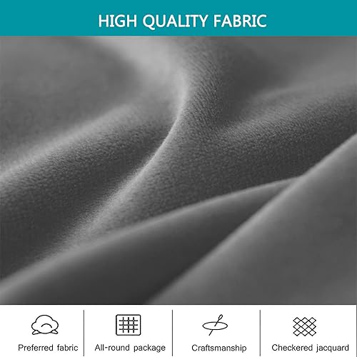 Miniatura 5 de GUYIRT Funda para sillón de color liso, funda de terciopelo de felpa para sillón, fundas gruesas y lavables para sala de estar y dormitorio, color