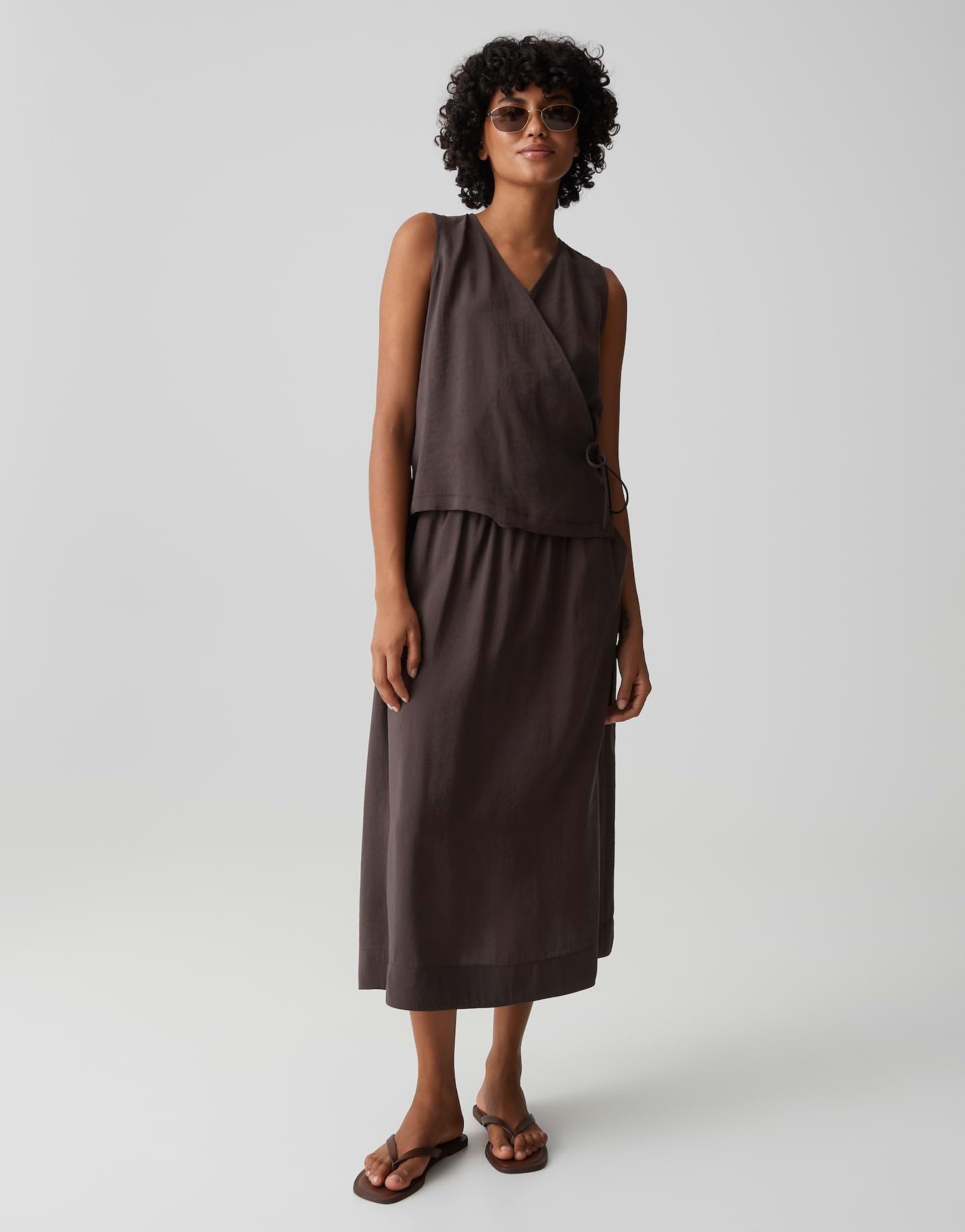 OPUS Damen Midirock | Midirock in Matter Glanzoptik