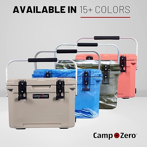 Miniatura 19 de CAMP-ZERO Baúl de hielo duro portátil de 20L-21.6 cuartos de galón, perfecto para bebidas, almuerzo, playa, picnic, canotaje, campamento y viajes