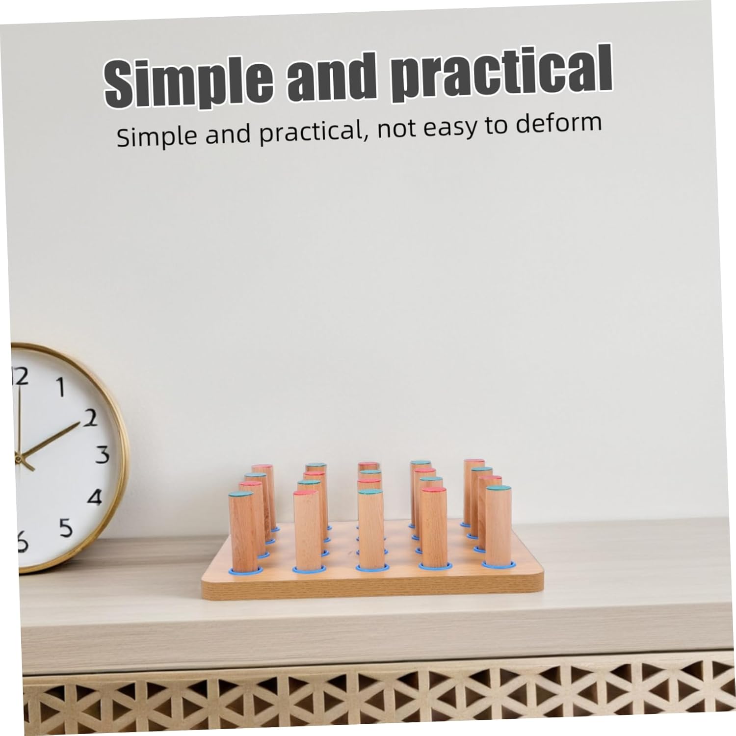 Kisangel Finger Rehabilitation Training Board Hand Therapy Pegboard for Coordination and Grip Strength Durable Wooden Design for Home and Hospital Use Finger Dexterity Equipment
