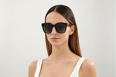 Gucci Grey Gradient Square Ladies Sunglasses GG0034SN 002 54