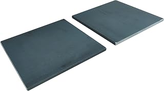 Bulb Industries Weldable Hot Rolled Mild Steel Plates 6x6x1/4 Inch 2-Pack - Made in USA, P&O Rust-Resistant Finish