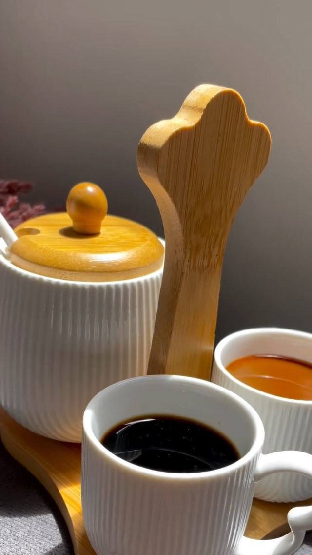 Haüskraf - Xícara para café com pires de cerâmica Oasis 90ml 4