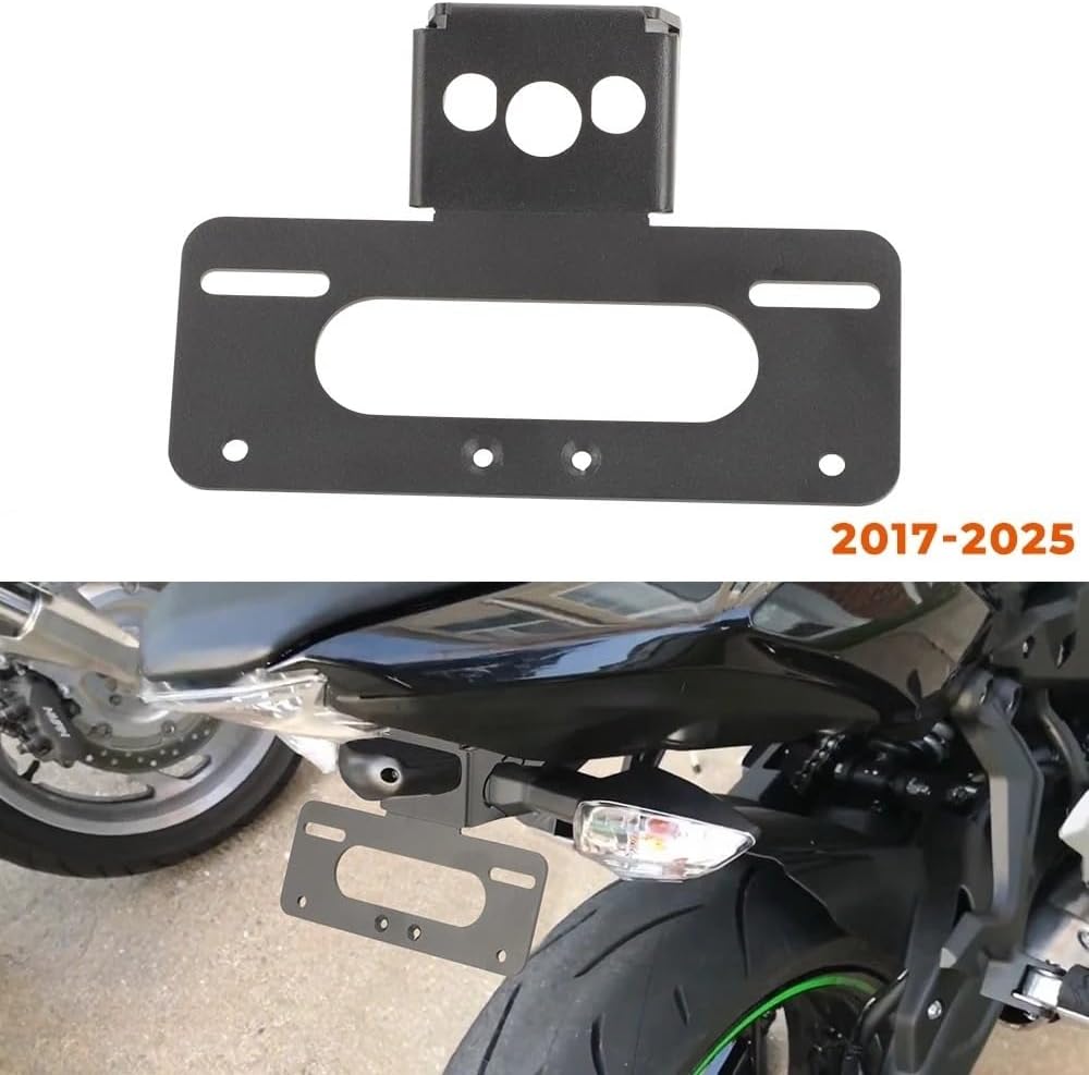 ナンバープレートブラケット に適合するZ650 に適合する忍者 650 に適合する忍者650 2017-2025 オートバイリアテー Amazon | LEDISHUN フェンダーレスキット ブラックに適合する Z650 ニンジャ650 2017-2022  (NINJA650/Z650) | フェンダーレスキット | 車＆バイク