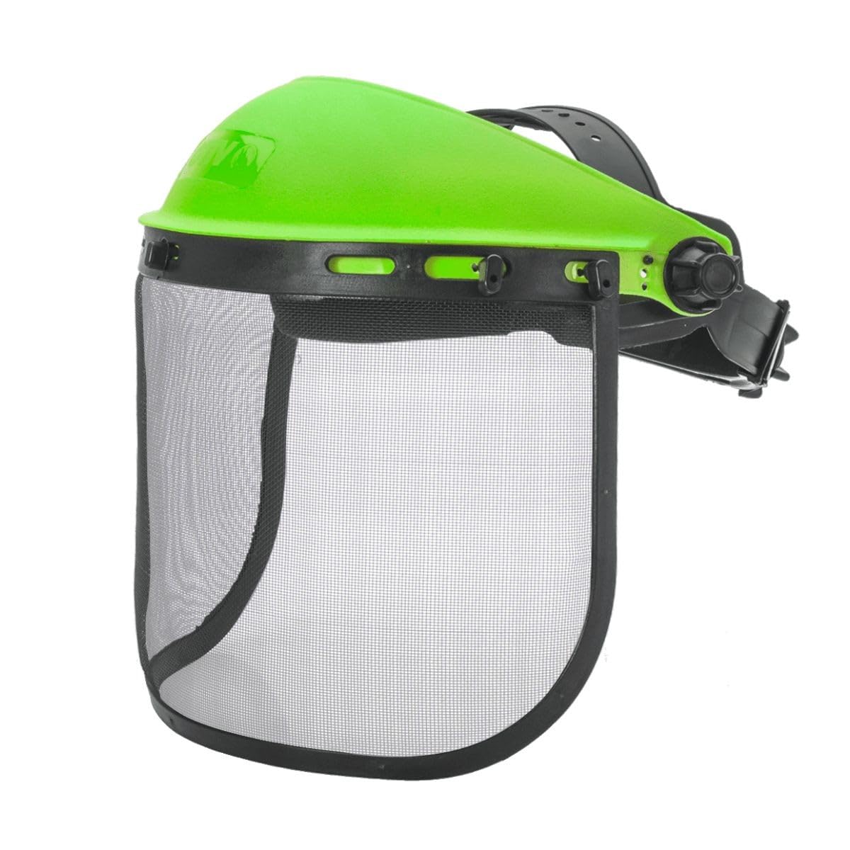 VITO – Desbrozadora térmica de 52 cm³ con ruedas, hoja Ø 255 mm + casco de seguridad de malla