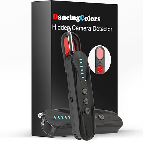 Hidden Camera Detectors & Anti-Spy Camera Finder, Wireless RF Signal Scanner, GPS Tracker Finder, Spy Device Detector for Travel, Office, Hotel, Dressing Room - Portable Privacy Protection