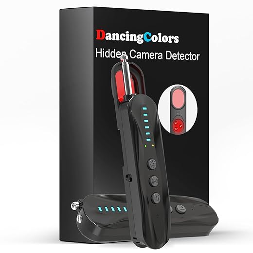 Hidden Camera Detectors & Anti-Spy Camera Finder, Wireless RF Signal Scanner, GPS Tracker Finder, Spy Device Detector for Travel, Office, Hotel, Dressing Room - Portable Privacy Protection