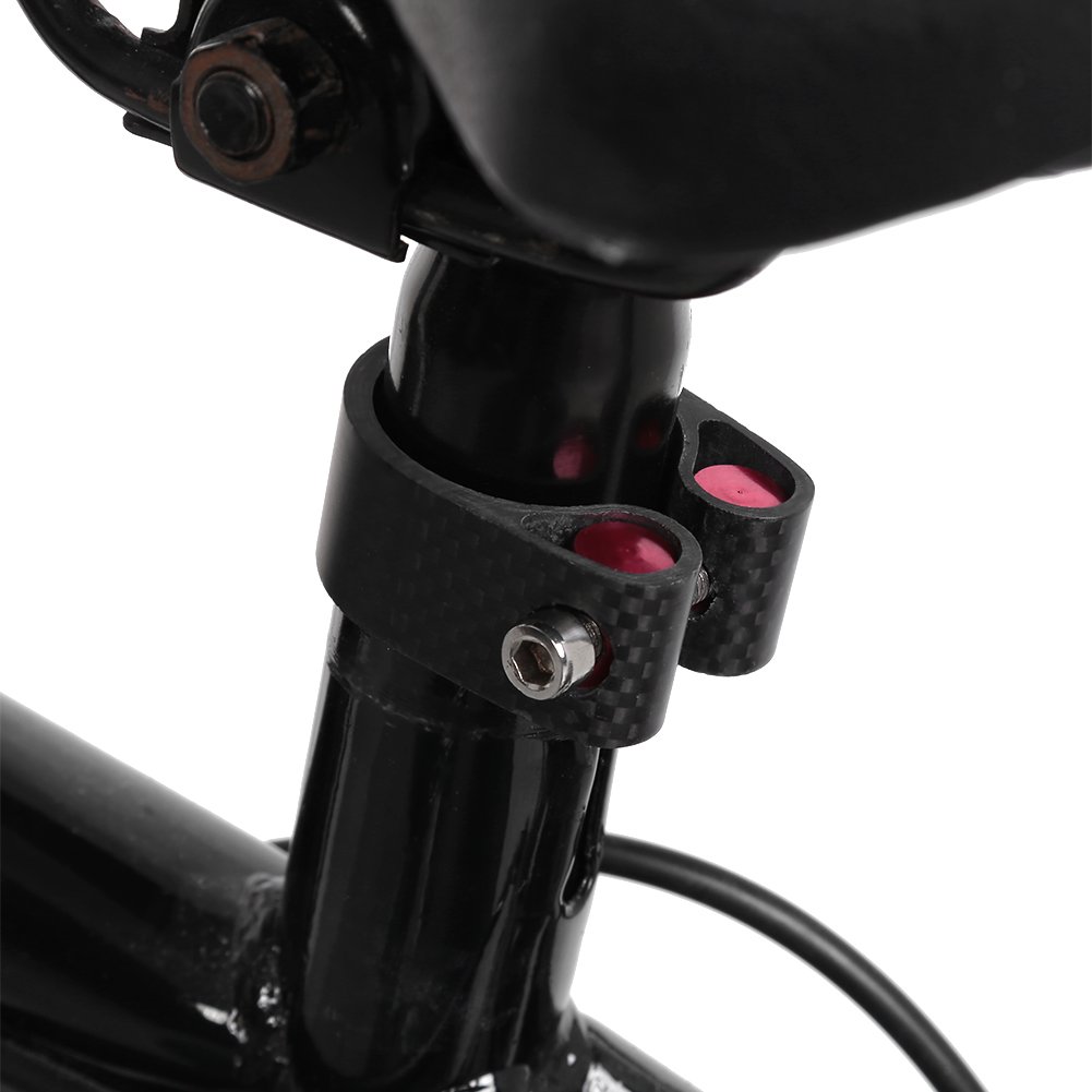 Tige De Selle Vélo Carbone 27,2 Mm - Longueur 350 Ou 400 Mm - Déport Arrière Pour Plus De Confort - Pince Réglable - 3