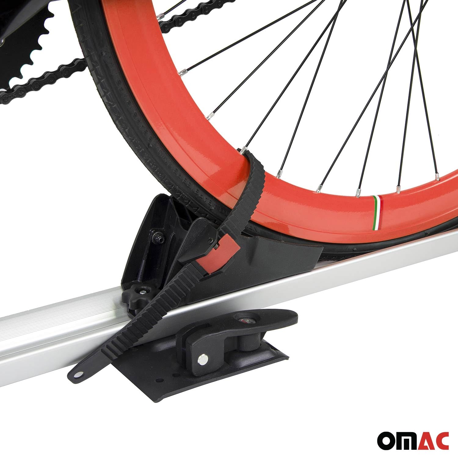 MENABO Bagażnik Rowerowy Juza Dachfahrradträger kompatybilny z 1 Rower bis 15kg TÜV Alu