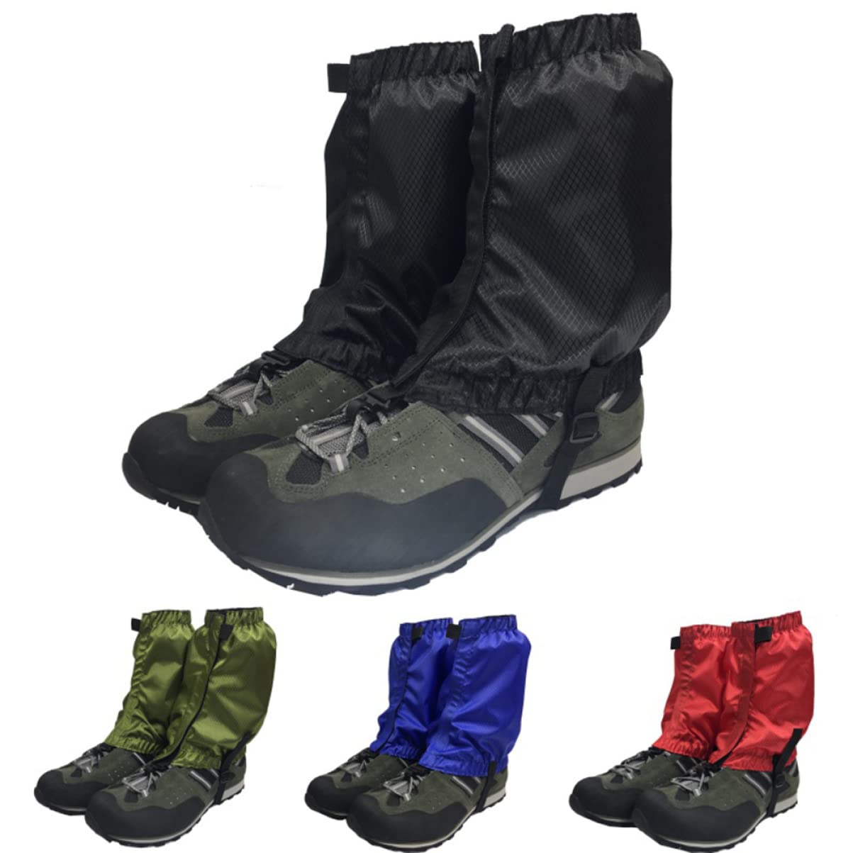 BESPORTBLE 3 Paires De Guêtres De Randonnée Dextérieur Rouges Légères Et Élastiques Faciles À Mettre Et À Enlever