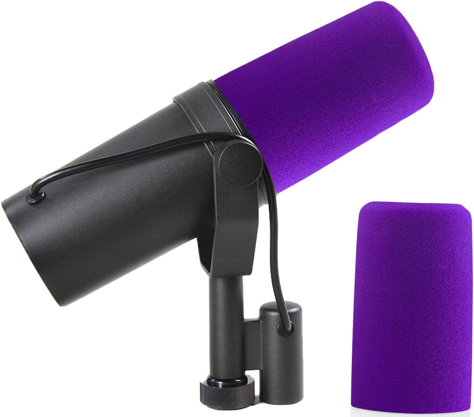 LEFXMOPHY Shure SM7B Windscreen Shure SM7dB Vocal Microphone Pop Filter Windform RK345 Replacement Pop Filter Purple Windsock Cover