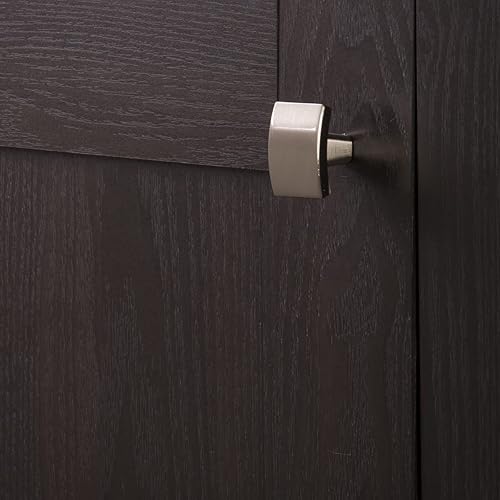 Miniatura 3 de Hickory Hardware P3123-SN Perilla cuadrada de níquel satinado de 1-38" x 1-18" de la colección Rotterdam