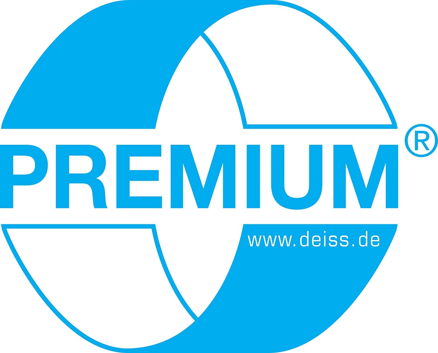 Bolsas de basura DEISS Premium transparentes, tipo 60, 120 L, 10 rollos, 250 unidades