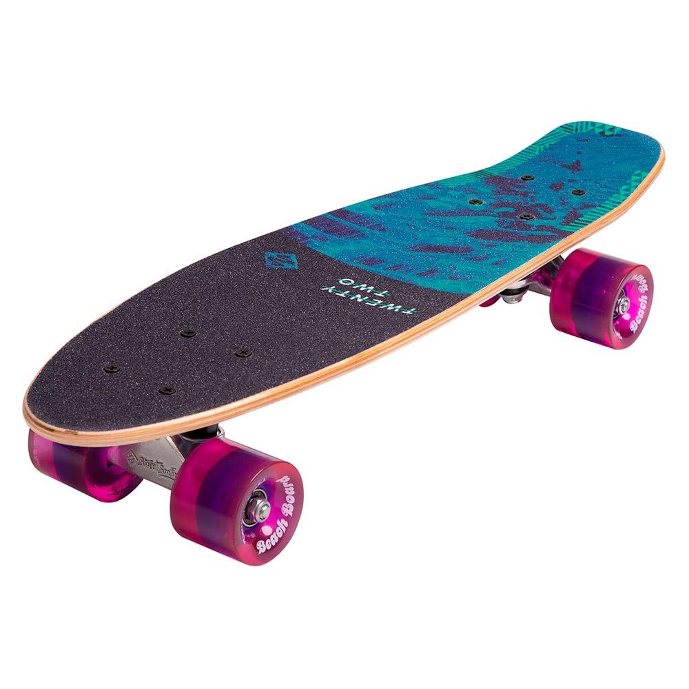 Streetsurfing - Cruiser Beach Board Wood, patineta Unisexo, Black, One Size - 05-06-005-6