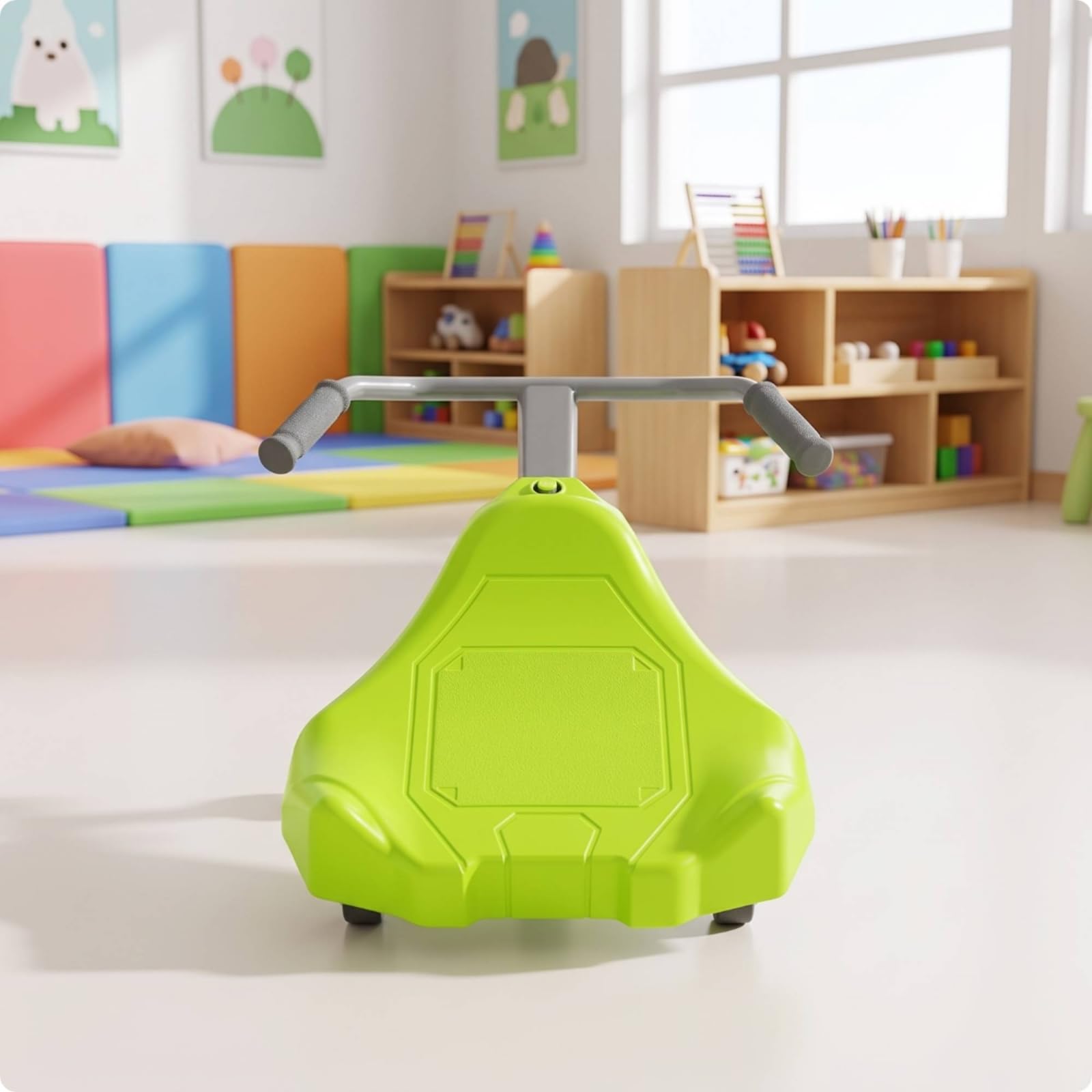 Correpasillos con Manillar Estable Juguete para Tirar con Ruedas Ergonómico Vagón para, Interiores, Casa, Aula, Rojo