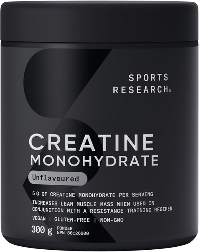 Sports Research Creatine Monohydrate is a dietary supplement designed to enhance strength, power, and overall athletic performance for both men and women. The product offers pure micronized creatine monohydrate in powder form, which is a widely studied and effective form of creatine known to support muscle energy production during high-intensity activities. By supplementing with creatine monohydrate, users can experience improvements in exercise performance, increased muscle mass, and enhanced recovery following strenuous workouts.