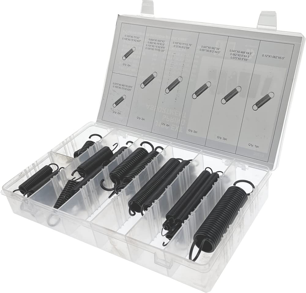 Swordfish 30210 - Large Extension Spring Assortment, Package of 31 Pieces