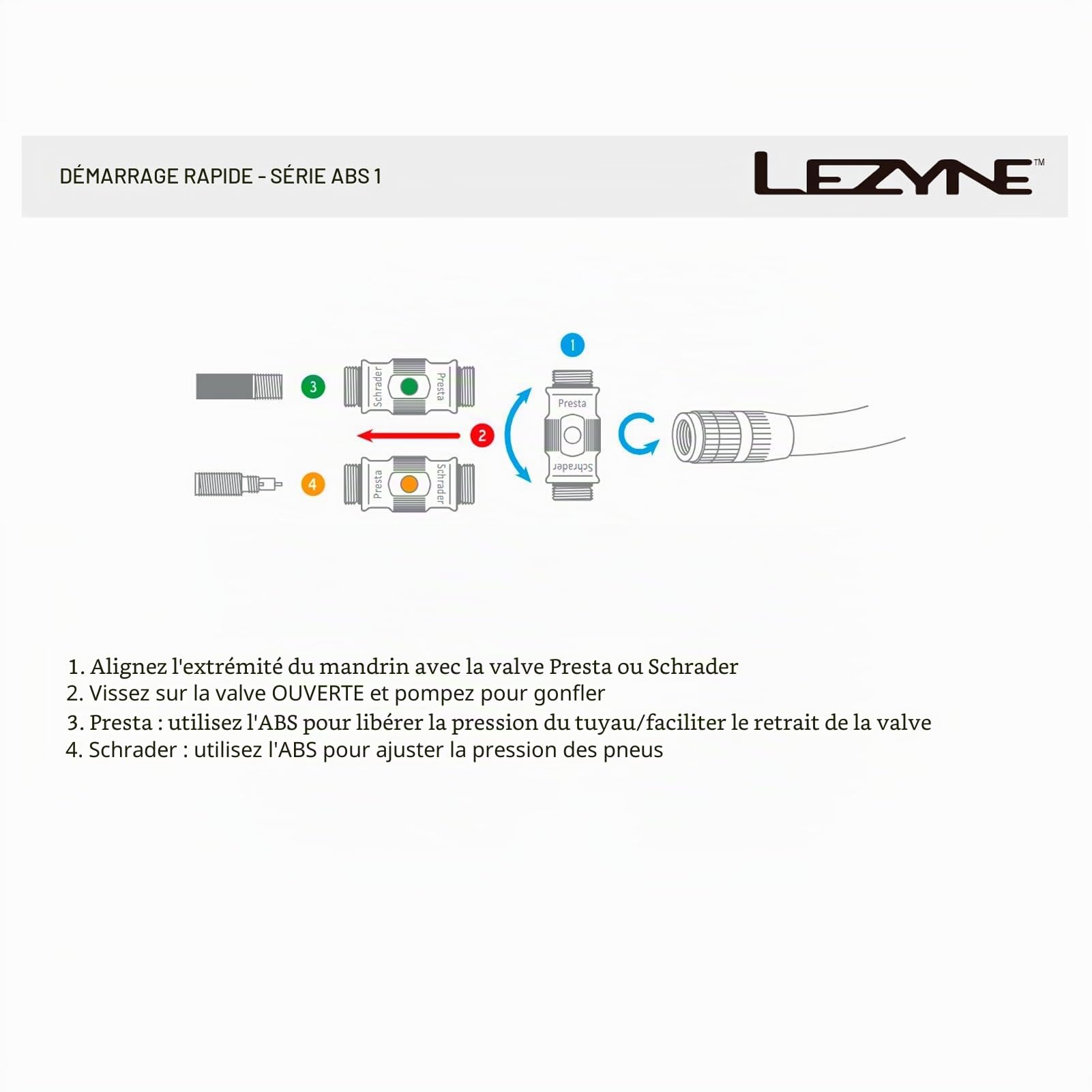 Lezyne Micro Floor Drive hv Pompe à Main Black/Hi-Gloss