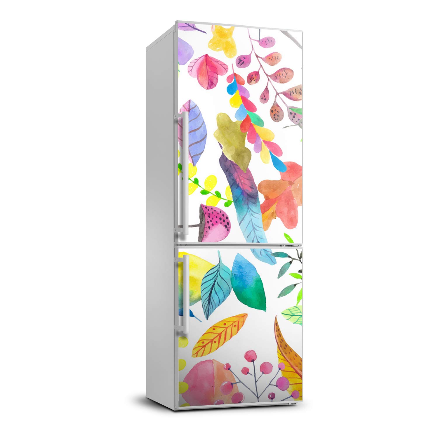 Autocollant frigo 70x190cm Tulup, transformez votre cuisine triste en forêt