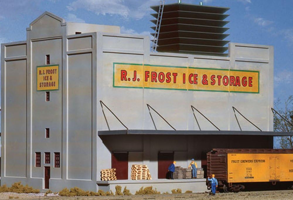 Walthers Cornerstone RJ Frost Ice & Storage 933-3020 HO Scale Model Railroad - Structure Kit