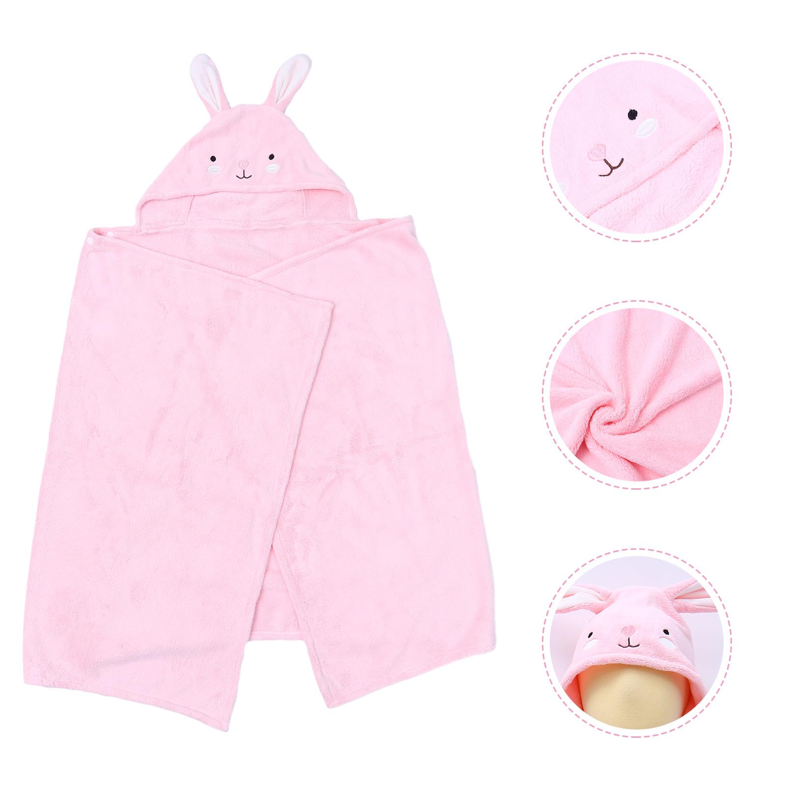 BETOOKY Badetuch mit Kapuze aus Atmungsaktivem Polyester und Chinlon Hautfreundlich mit Niedlichem Cartoon Design für Babys und Kleinkinder nach Baden