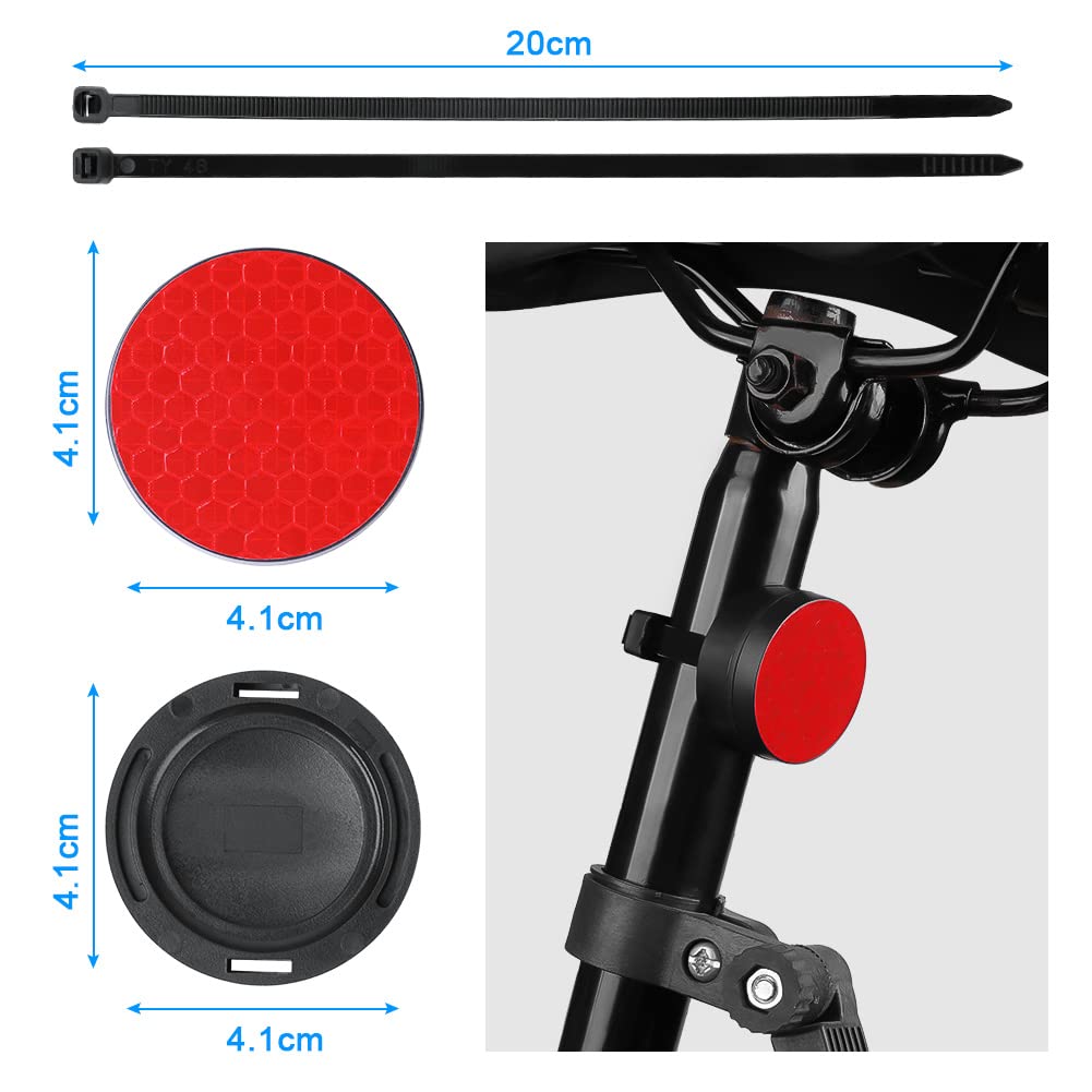 Support Caché AirTag Pour Vélo - Réflecteur Réglable étanche - Compatible VTT, Vélo Route, Scooter