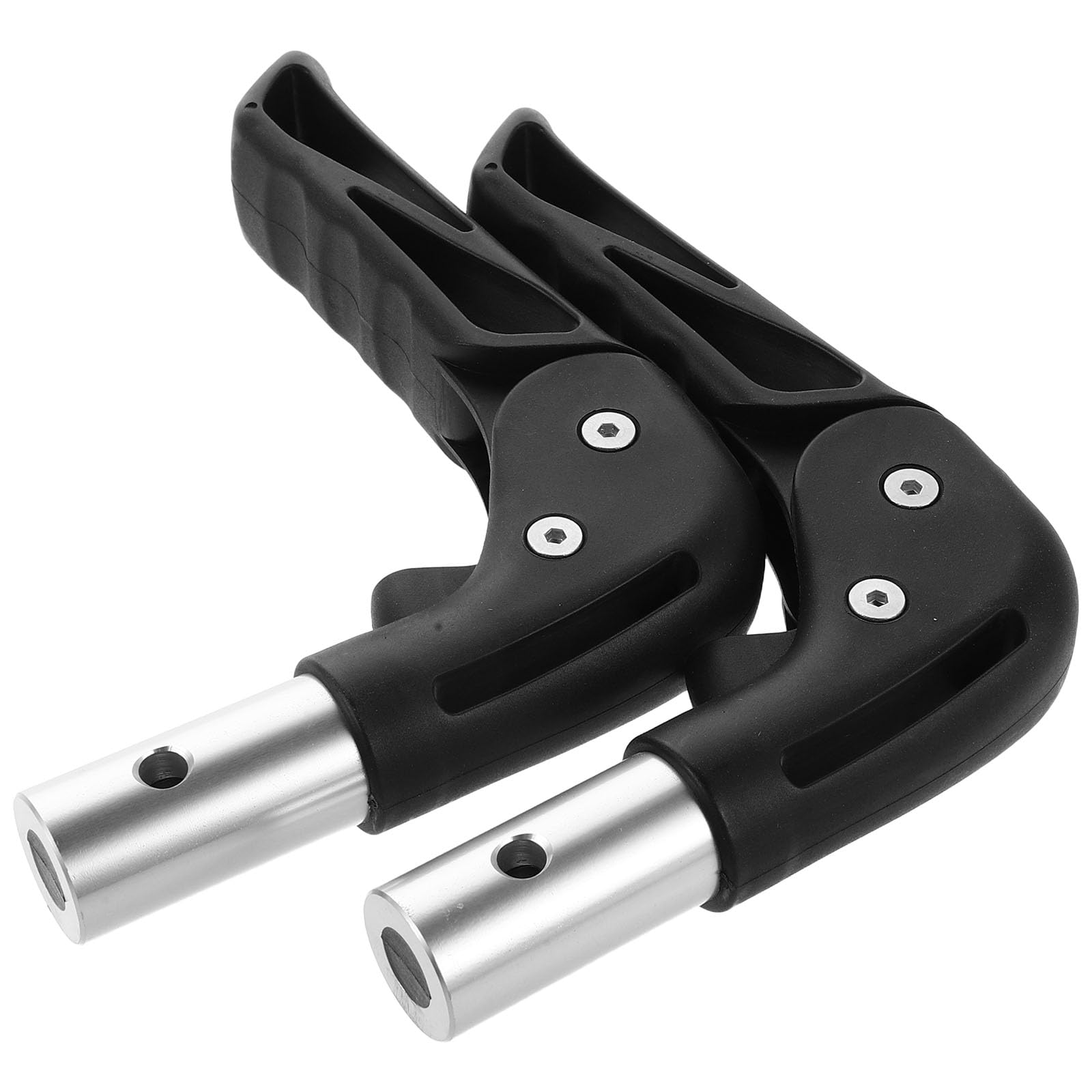 GALPADA Maniglie di Spinta Pieghevoli 22 MM per Sedia a Rotelle, Impugnature Ergonomiche in Gomma Antiscivolo, Accessori per Passeggini e Mobilità Esterna
