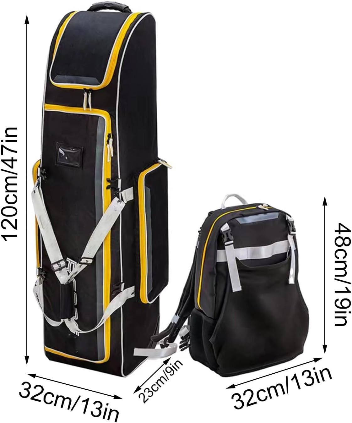 Fencing Bag with Wheels, Fencing Trolley Suitcase, with Fencing Backpack, Fencing Equipment Bag, Large Capacity, for Fencing Suit, Sword and Mask