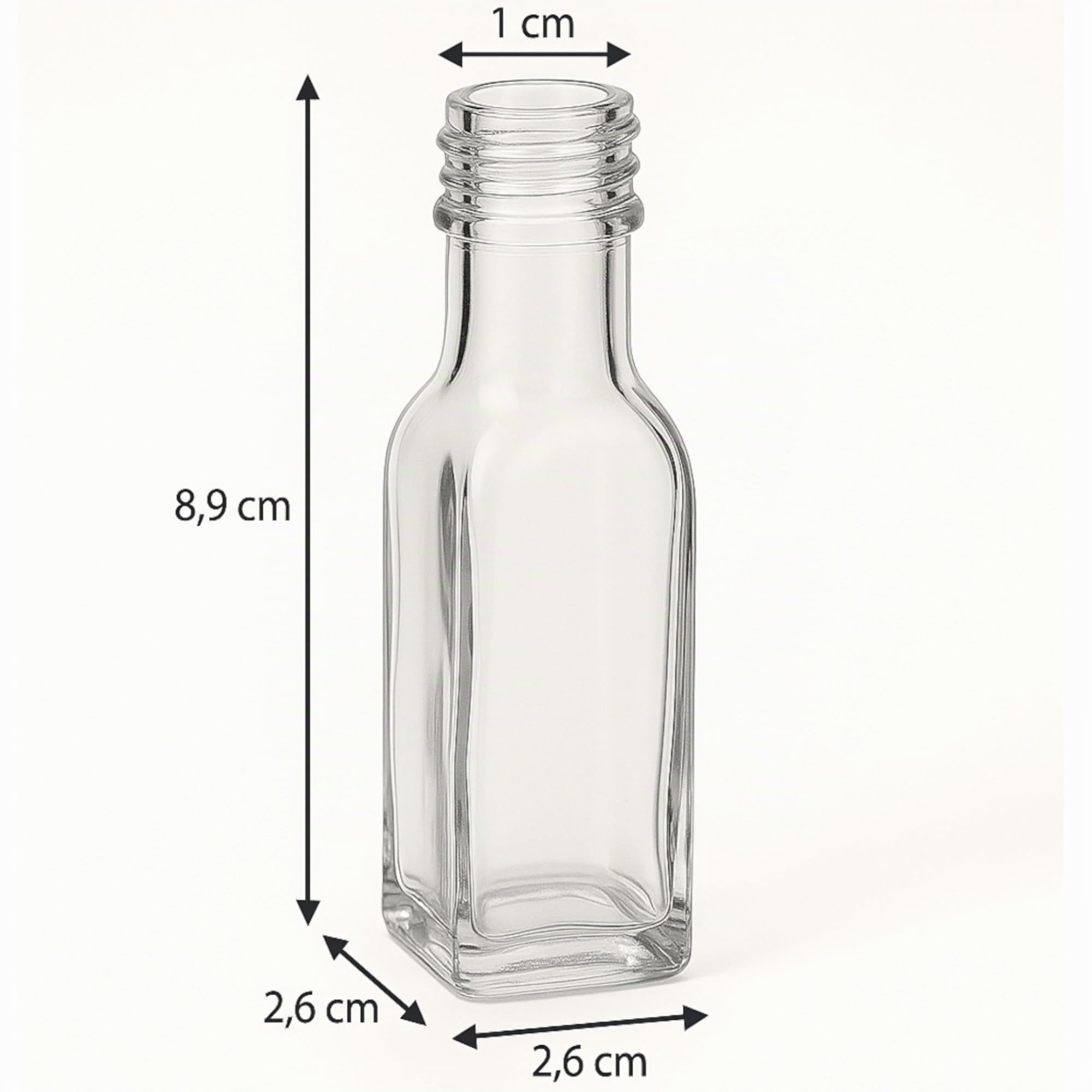 gouveo Lot de 60 bouteilles en verre Maraska de 20 ml avec bouchon à vis argenté - mini bouteille de 0,02 l à remplir - bouteilles en verre pour liqueur, liqueur, huile ou pour l'artisanat (MFET020S)