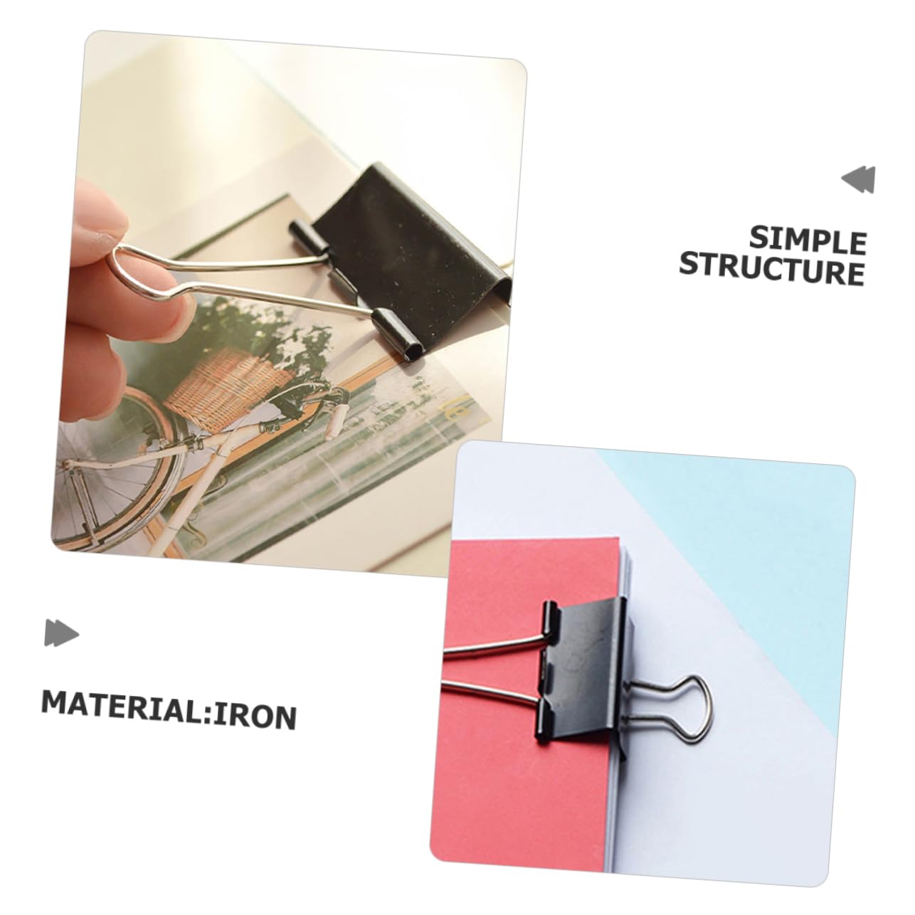 60pezzi Clip Fermacarte Design Graffette Per Documenti Per Scuole Uffici