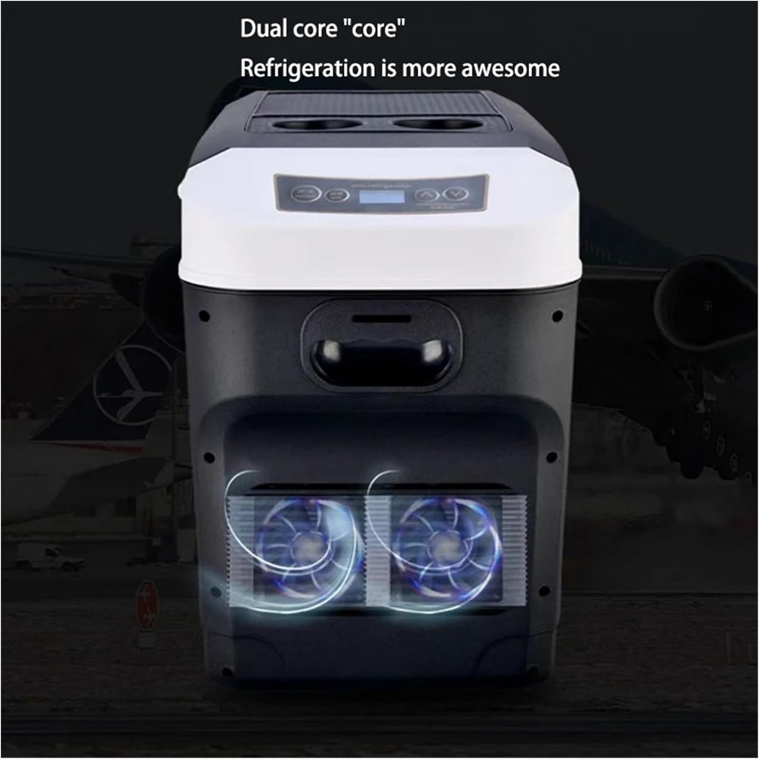 28l Car Mini Refrigerator For Outdoor Camping Car Electrical Appliances Cooler Heater Cooling & Warming 12/24v Car Refrigerators(28L JPN plug)