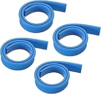 Vista 7 de MECCANIXITY Escobilla de goma de repuesto para ventana, vidrio, puertas de ducha, limpieza de paredes de azulejos, 9.84 pulgadas, color blanco