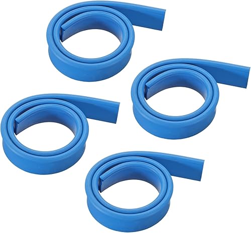 Miniatura 7 de MECCANIXITY Escobilla de goma de repuesto para ventana, vidrio, puertas de ducha, limpieza de paredes de azulejos, 9.84 pulgadas, color blanco