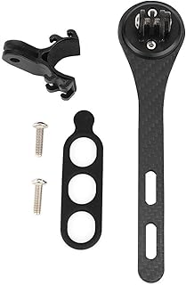 Bicycle Handlebar Stem, Edge Mount Handlebar Bike Computer Holder Keep You Safe Support Installation Bike Handlebar Stem for Action Cameras(Applicable to Garmin, Black)