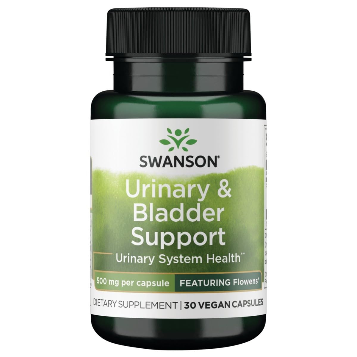 Swanson Urinary and Bladder Support 500 mg, 30 Vegan Capsules